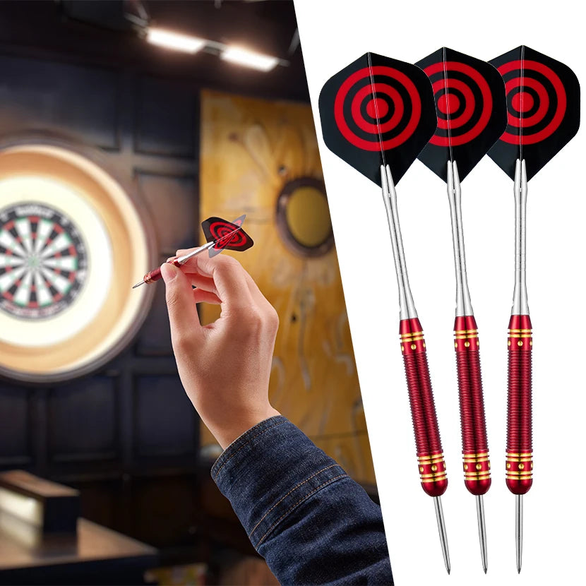 3 pcs 21g electroplated red copper darts