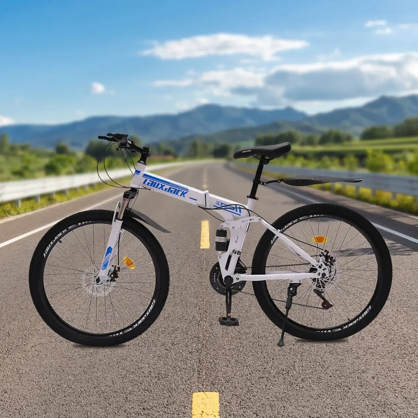 26" Foldable Mountain Bike for Men - 21-Speed
