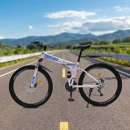 26" Foldable Mountain Bike for Men - 21-Speed