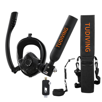 0.5L Mini Scuba Diving Tank With Mask