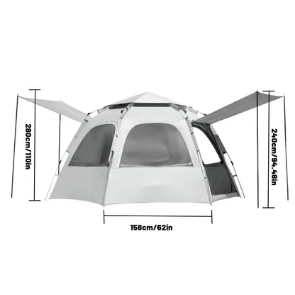 4 person family tent with Skylight