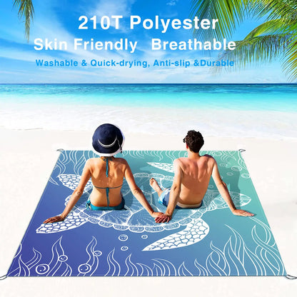 Beach Blanket Super Large 79 x 83 Inch