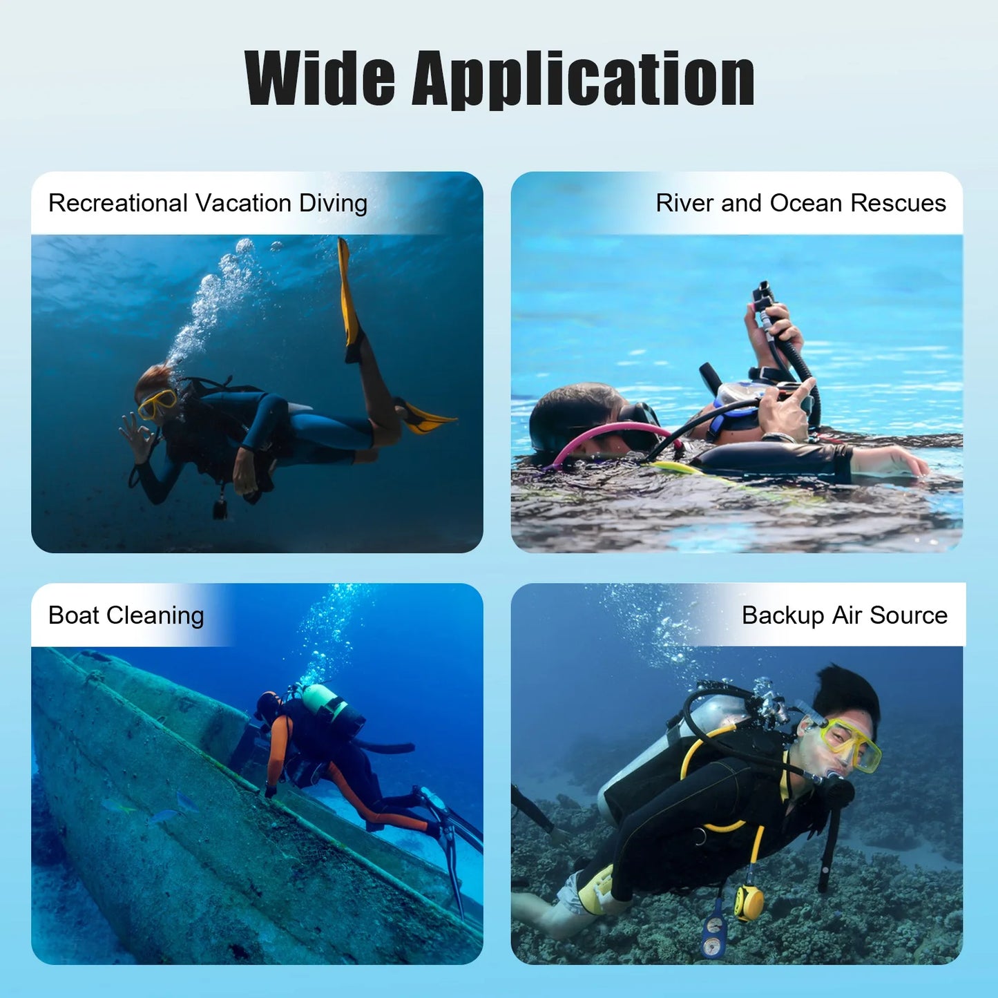 0.5L Mini Diving Oxygen Cylinder