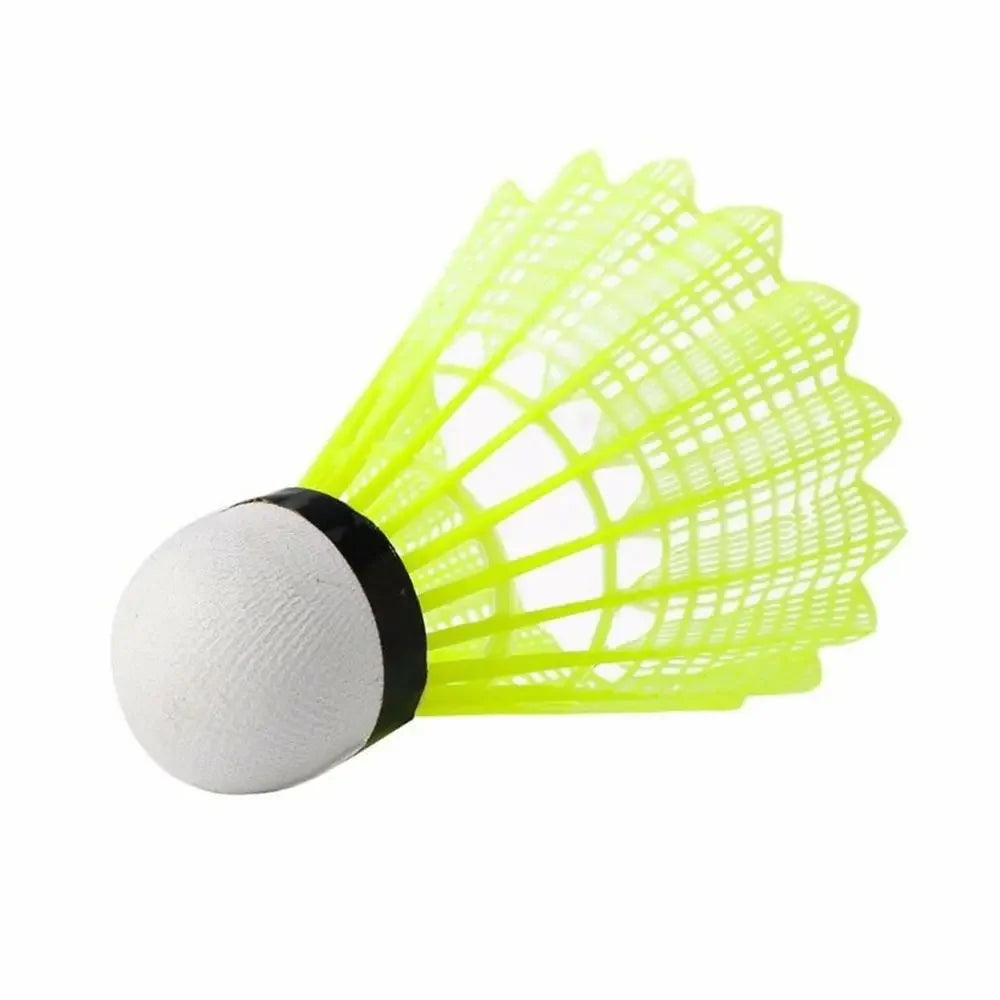 3/6PCS Durable Yellow Nylon Badminton Shuttlecocks