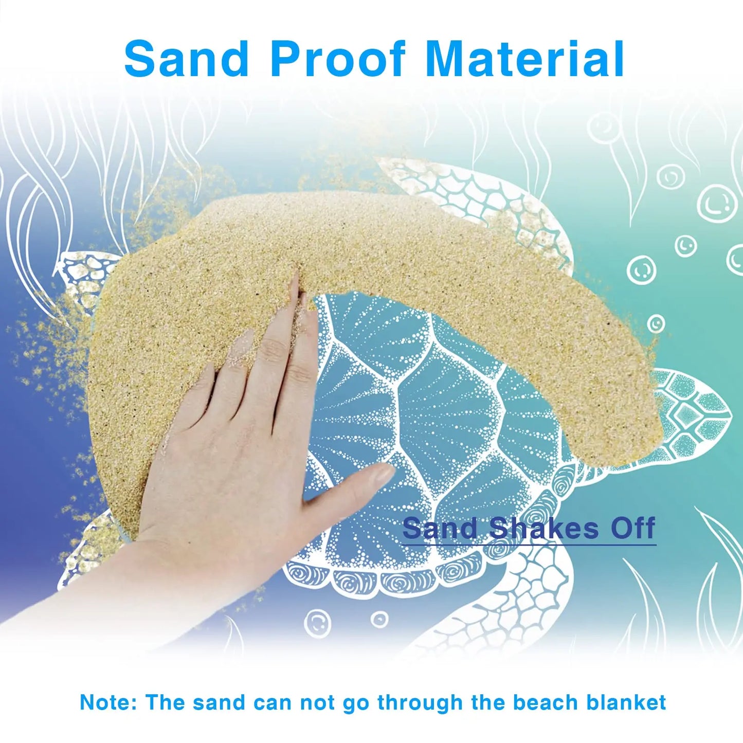 Beach Blanket Super Large 79 x 83 Inch