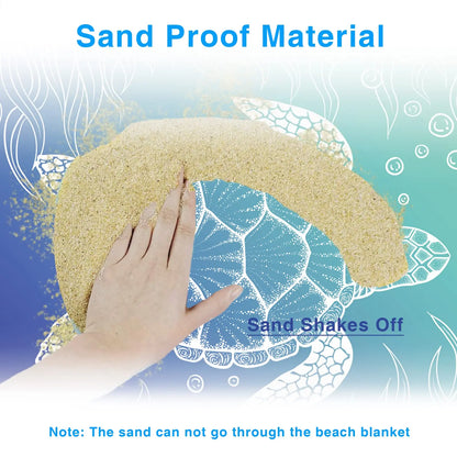 Beach Blanket Super Large 79 x 83 Inch