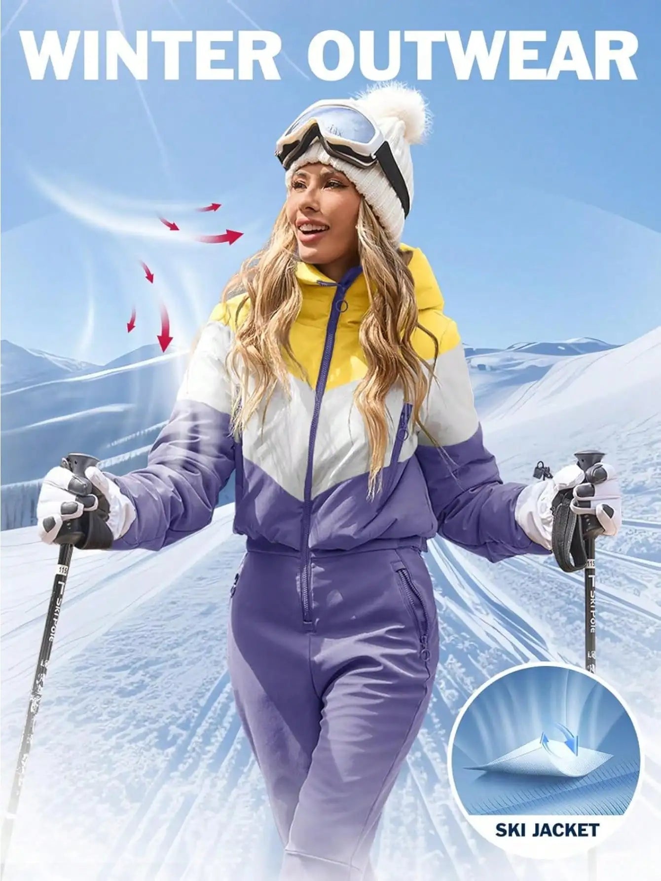 thermal One Piece Snowsuit For Women