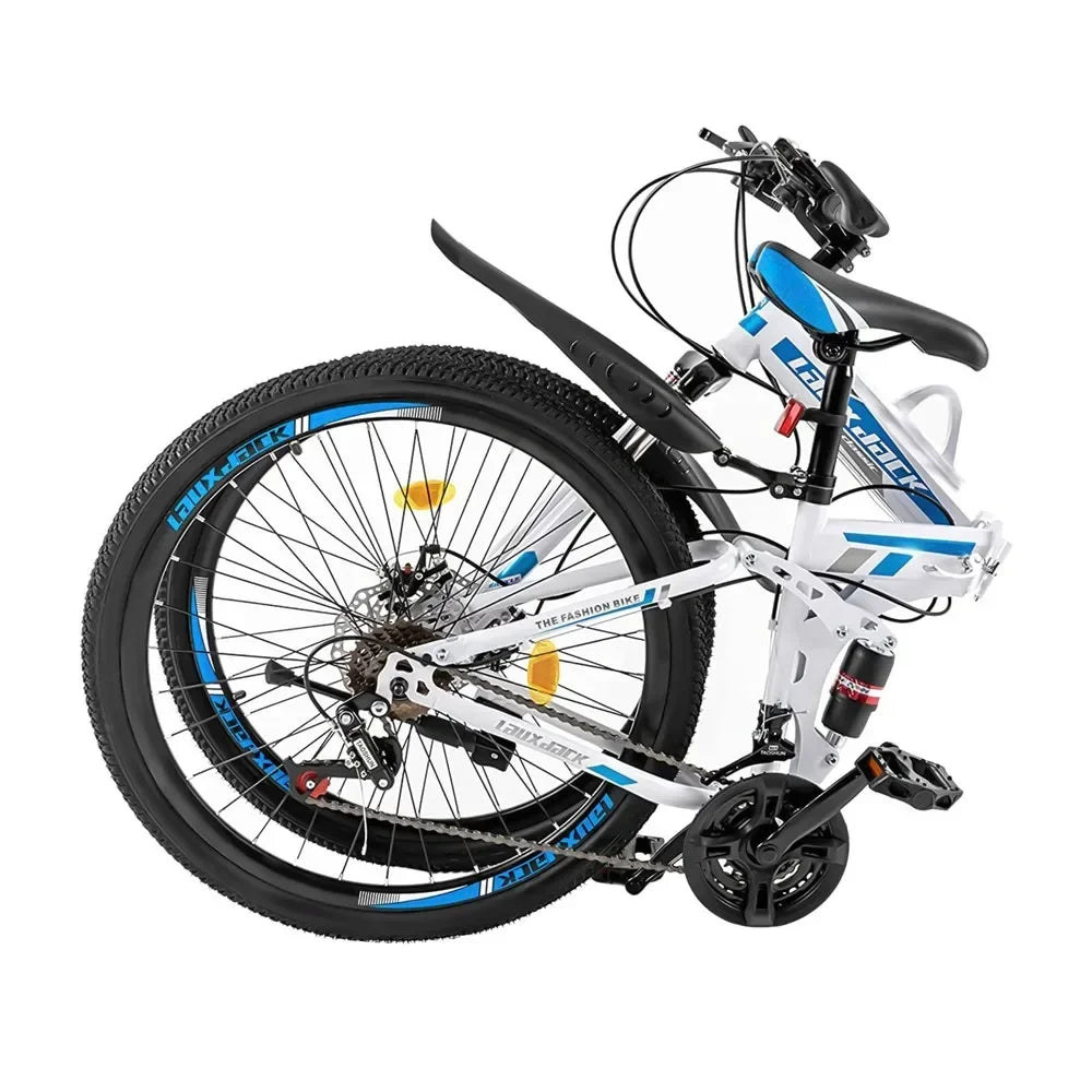 26" Foldable Mountain Bike for Men - 21-Speed