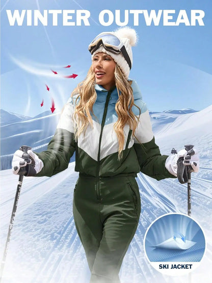 thermal One Piece Snowsuit For Women