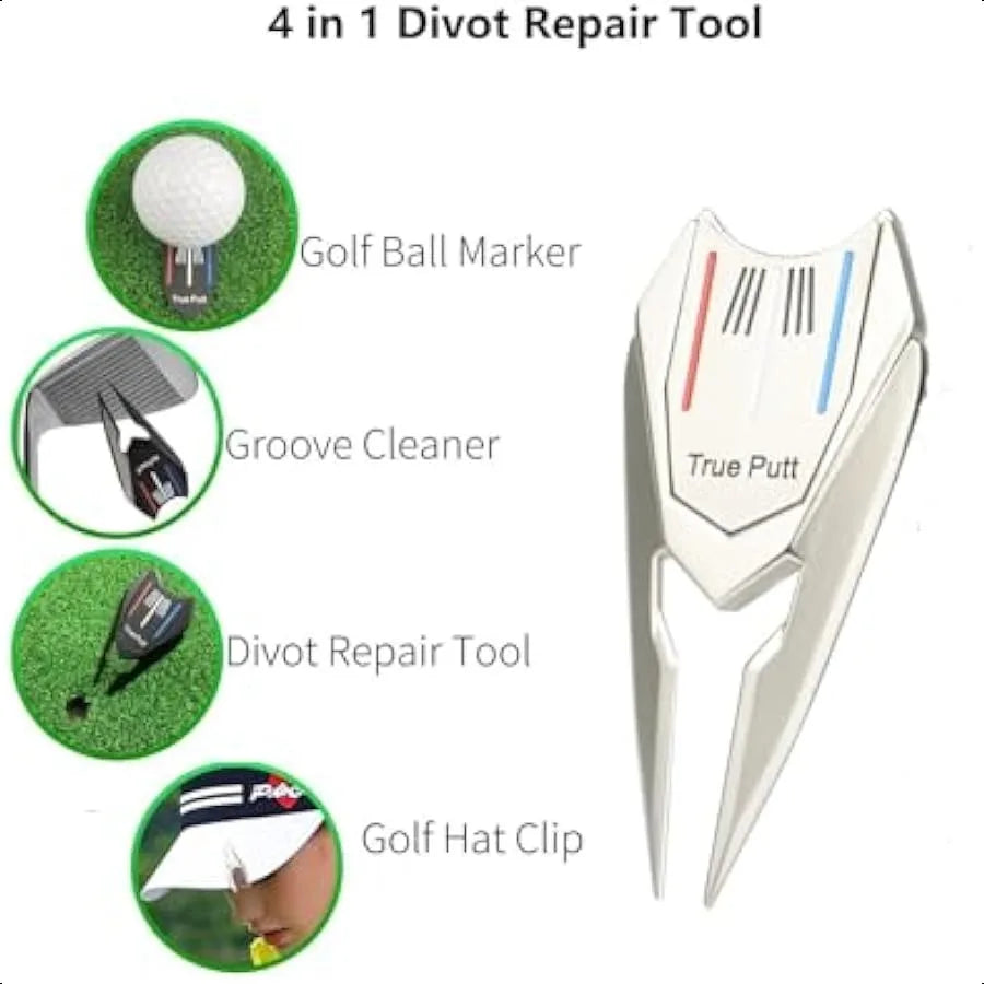 Multifunctional Golf Divot Repair Tool