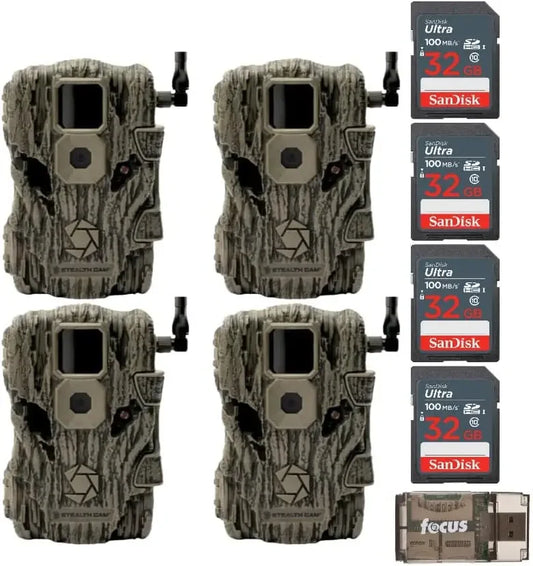 Fusion X 26MP Trail Camera (Verizon, 4-Pack) Bundle