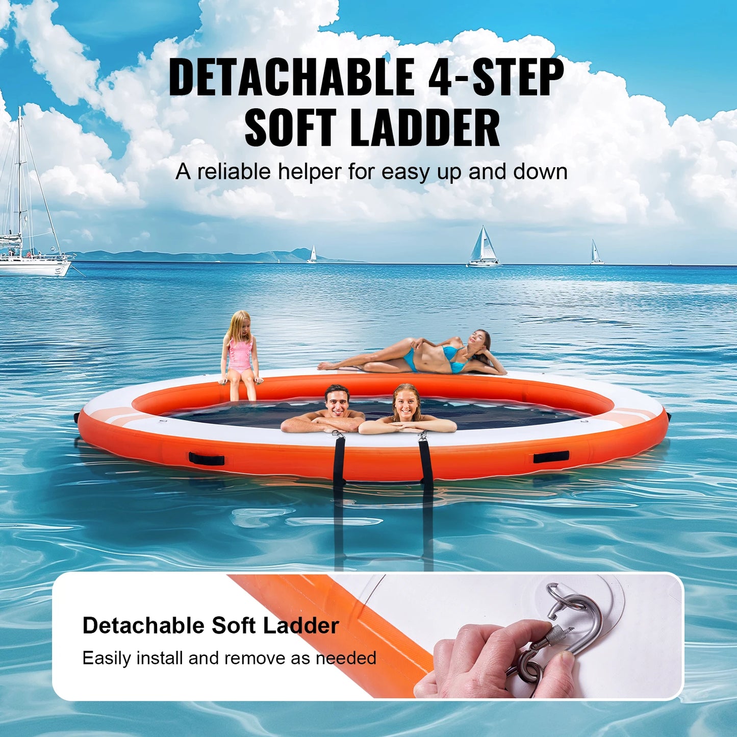 10x8ft Inflatable Floating Dock