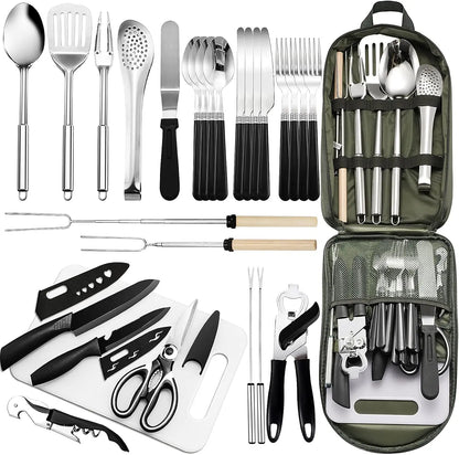 27 Piece Camping Utensil Set