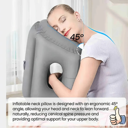 Inflatable travel air pillow