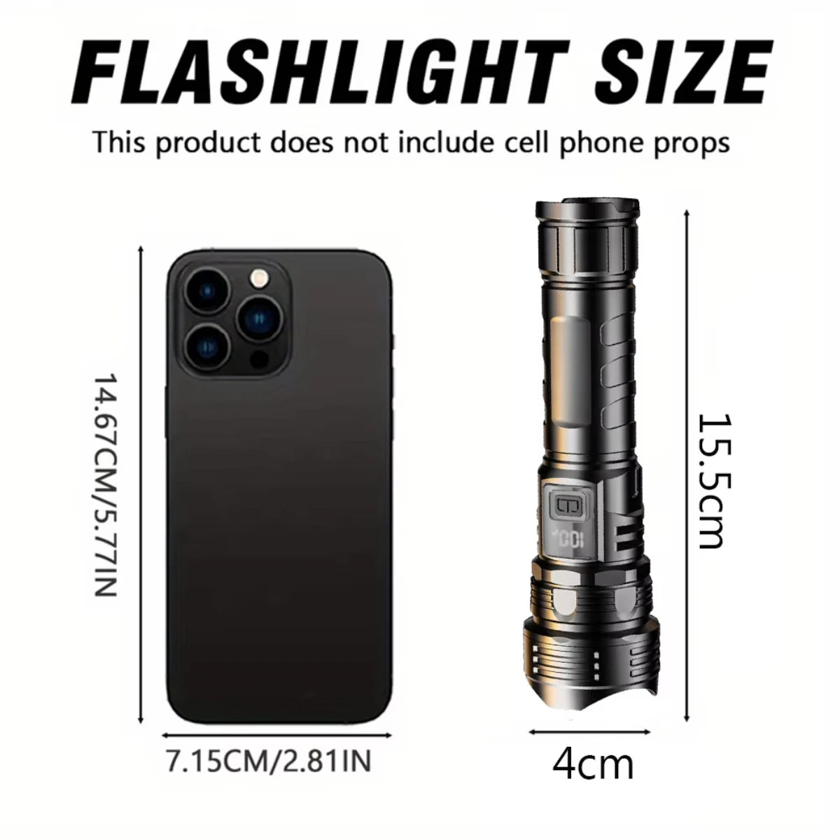 USB Rechargeable High Power LED Flashlight