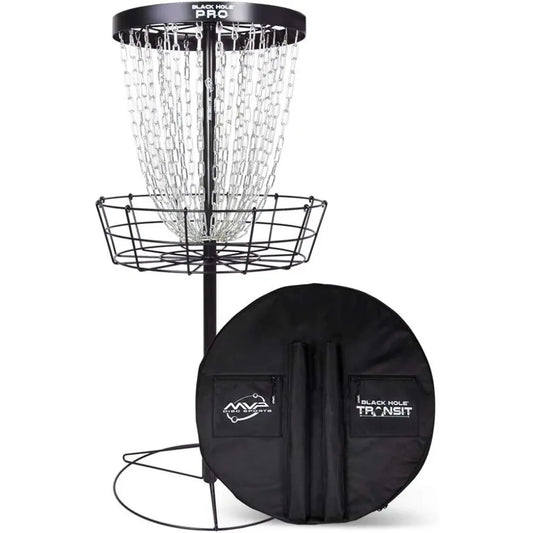 Black Hole Pro 24 Chain Disc Golf Basket with Transit Bag Targets & Baskets