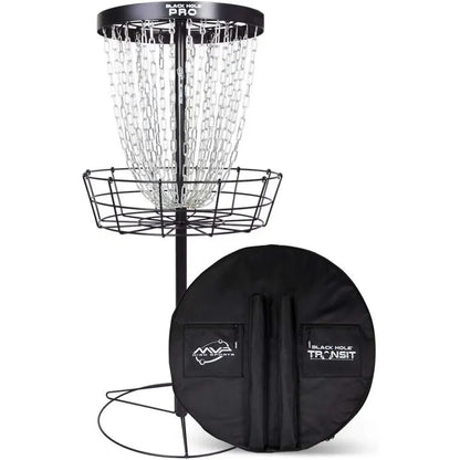Black Hole Pro 24 Chain Disc Golf Basket with Transit Bag Targets & Baskets