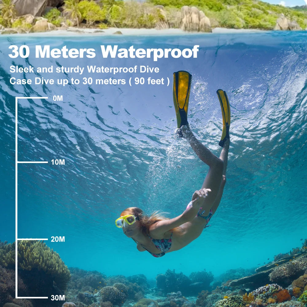 Action Camera Ultra HD 4K30FPS 16.0MP Wi-Fi 2.0" Screen