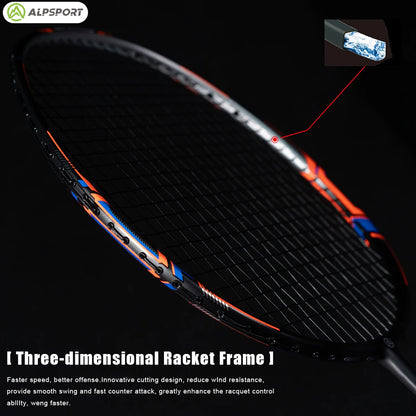 Ultralight 52g T800 BOW 26LBS Badminton Racket