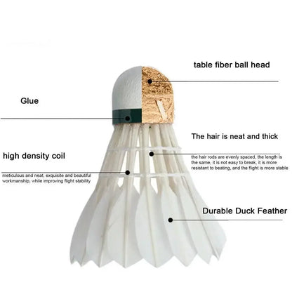 3/6/12Pcs Professional Badminton Shuttlecock