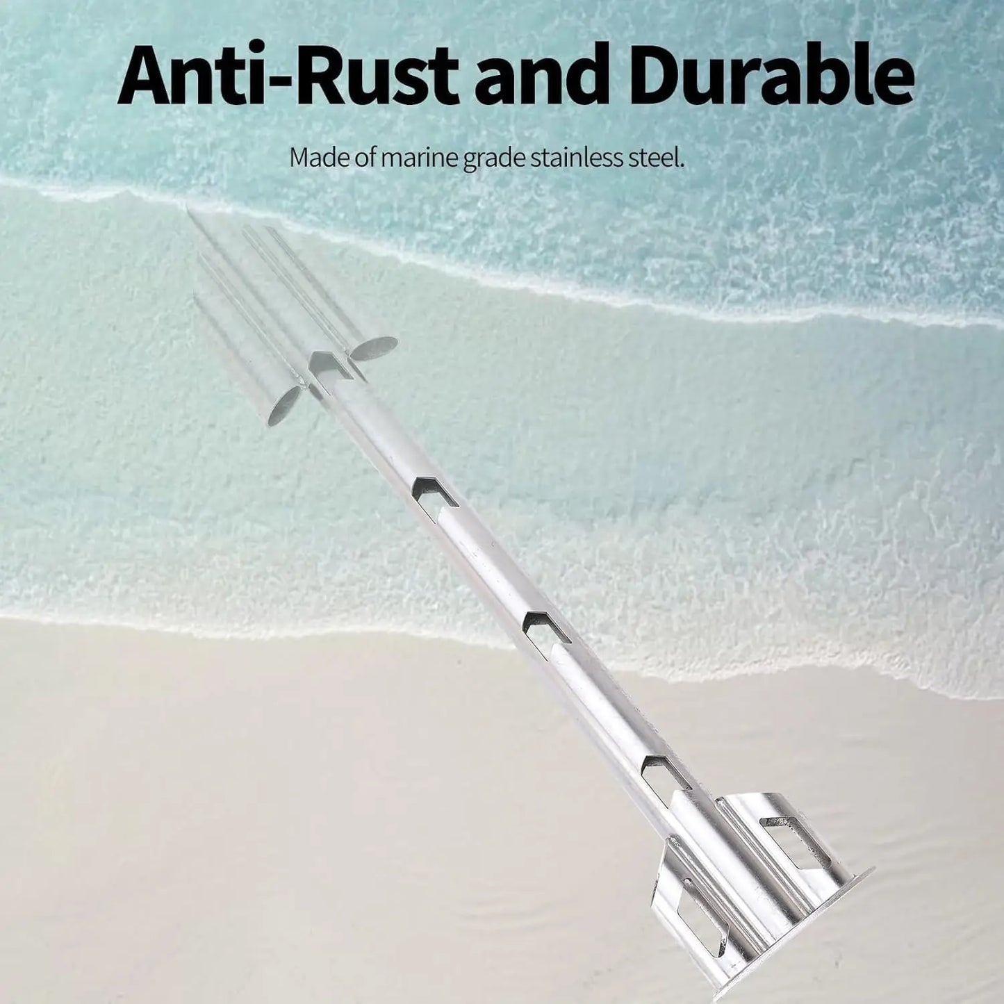 17'' Stainless Steel Anchor，Boat Anchor, Kayak Anchor Jet Ski Anchor PWC Anchor Shallow Water Anchor,Sand Anchor for Small Boat