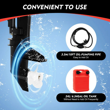 12HP Double-Cylinder Short Shaft Outboard Motor