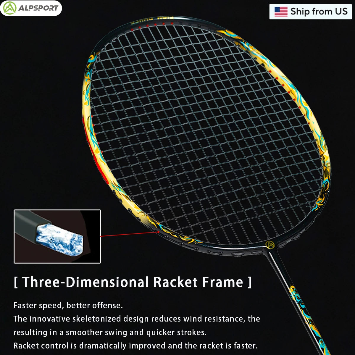 Carbon Fiber Badminton Racket