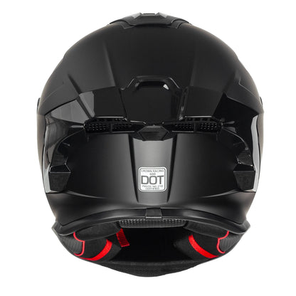DOT Certified Motorcycle Helmet with Internal Sun Visor