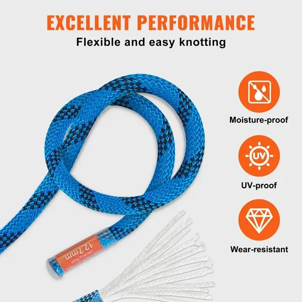12.7mm Static Climbing Rope, 38M(125ft)