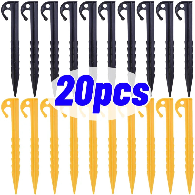 20/10pcs Camping Tent Holding Ground Peg