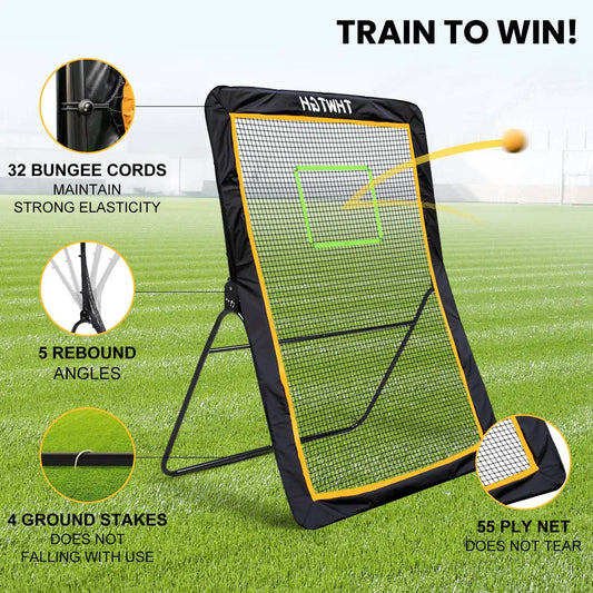 Volleyball Bounce Back Net 5x7 Ft Volleyball Lacrosse Ball Rebounder Basketball Volleyball Bounce Back Net