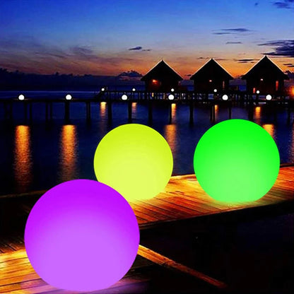 Outdoor LED Garden Ball , Inflatable Pool Ball