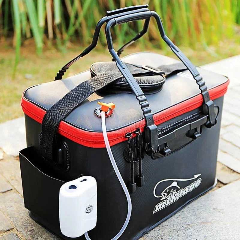 Portable Folding Fishing Bag  With Oxygen Pump