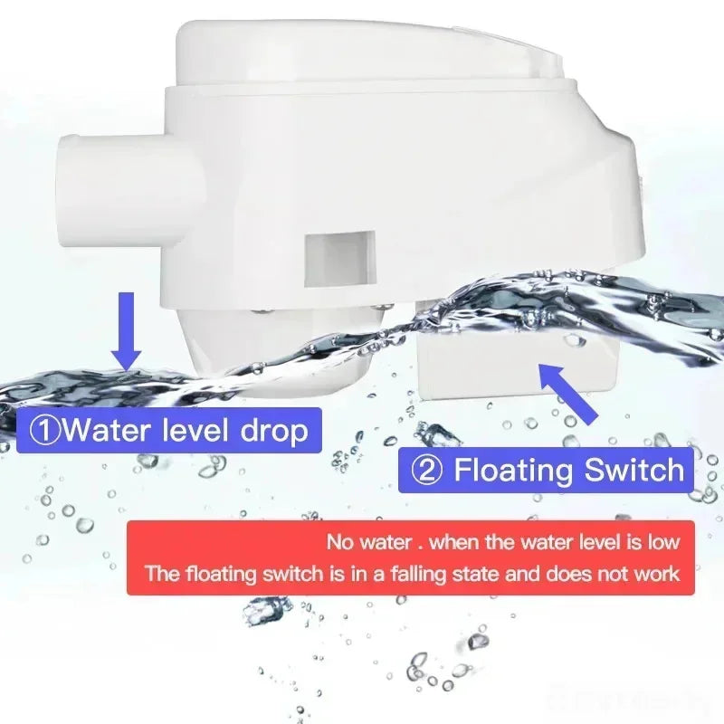 12V 24V 110V 220V 750GPH 1100GPH Automatic Boat Bilge Pump Auto Float Switch DC Submersible Electric Water Pump 12 24 V 220 Volt