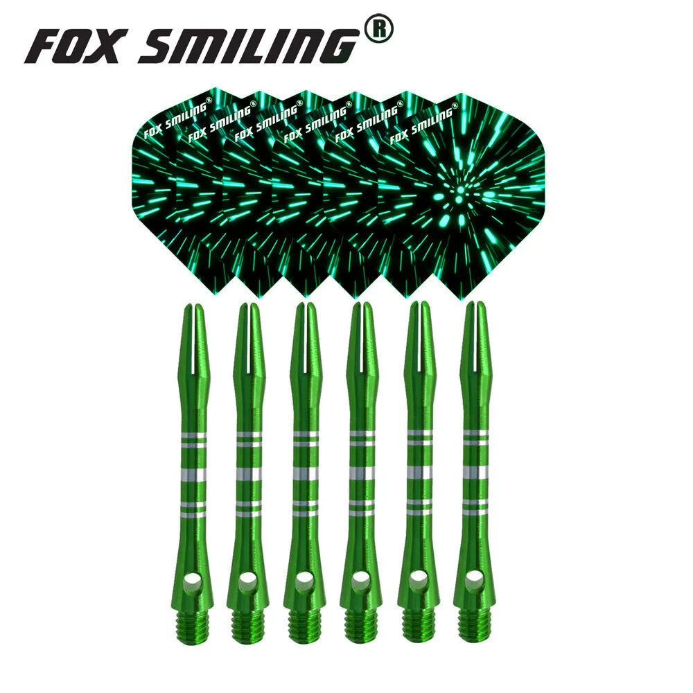 6PCS Aluminum Dart Shafts With 6PCS Darts Flights