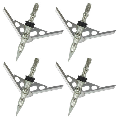 6/12/24 Pcs 100 Grain 2.3" Cut Stainless steel Broadheads 2-Blade