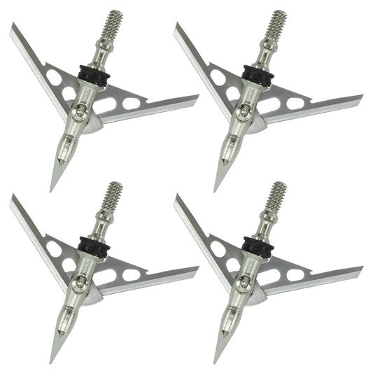 6/12/24 Pcs 100 Grain 2.3" Cut Stainless steel Broadheads 2-Blade