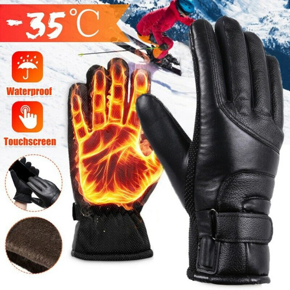 Waterproof Winter Electric Warming Gloves