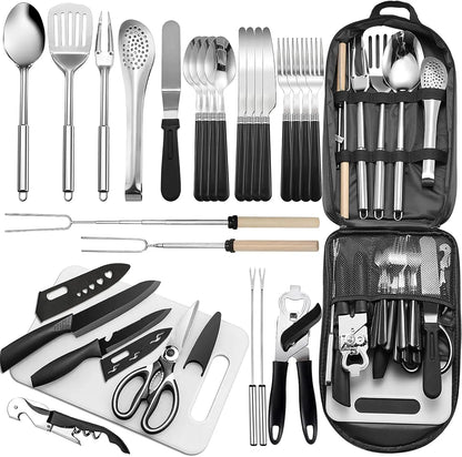 27 Piece Camping Utensil Set