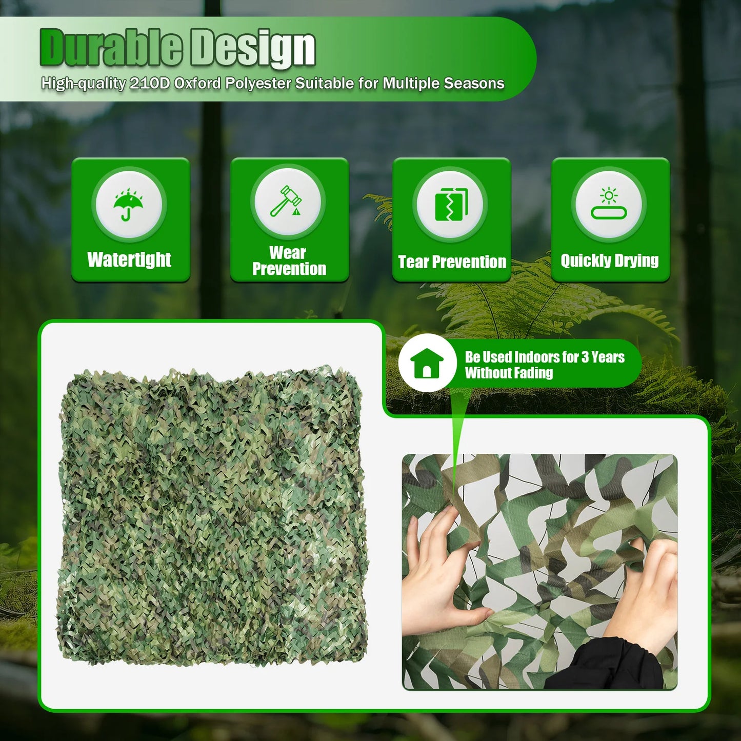 Camouflage Net Hunting  Blind