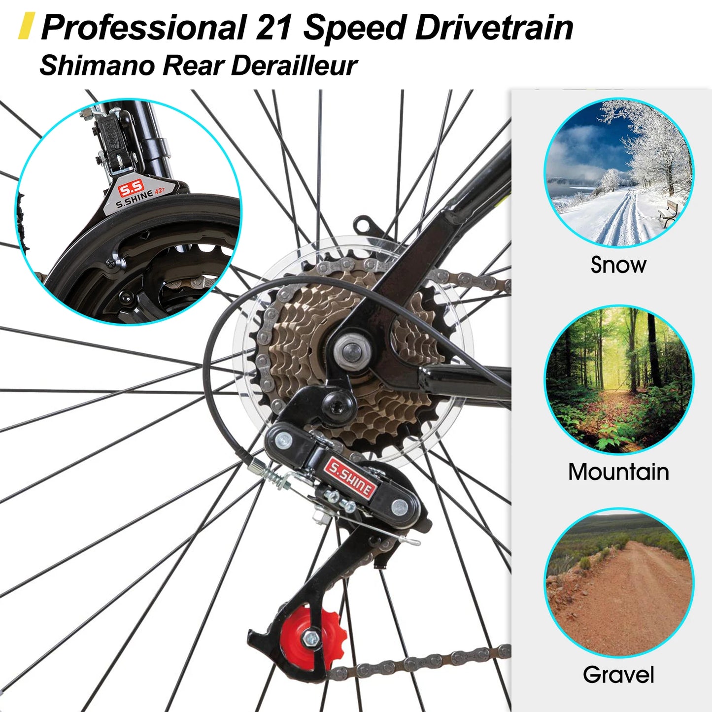 24/ 26 inch Mountain Bike for Men/ Women