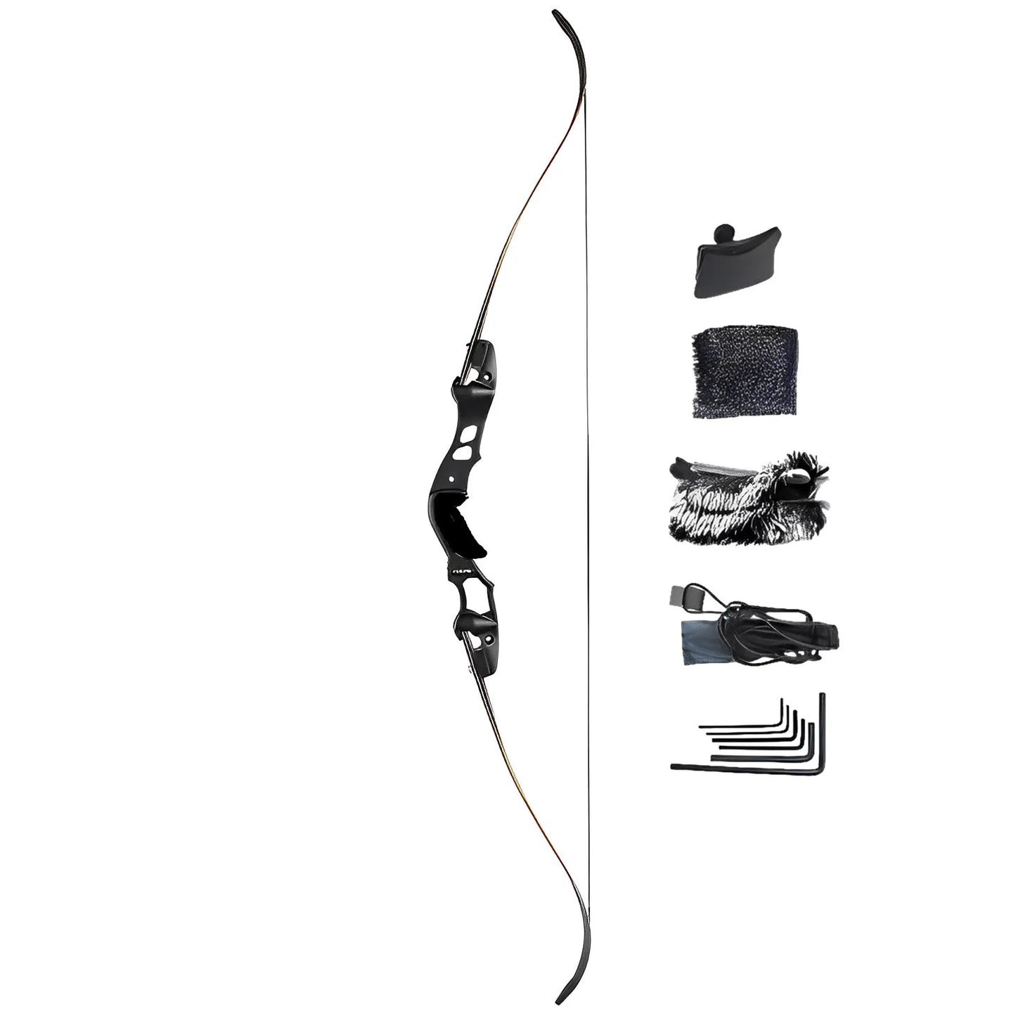 62"  30-60lbs ILF Recurve Bow Competitive Bow 19" Takedown Handle for Arrow Hunting Shooting Bow Archery