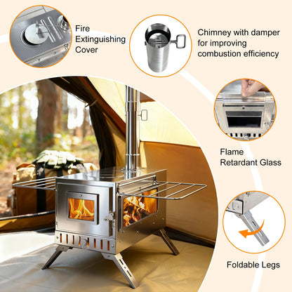 Portable Wood Burning Camping Stove