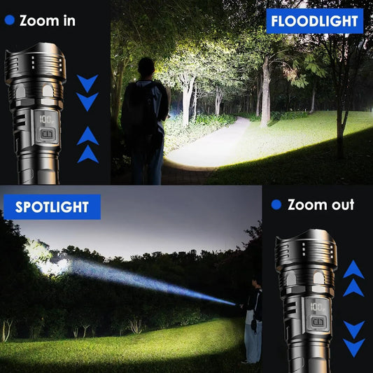 USB Rechargeable High Power LED Flashlight