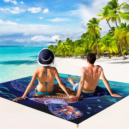 1pc Outdoor Waterproof Beach Blanket
