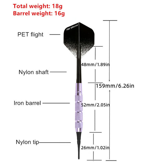 12PCS 18g Electronic Soft  tip darts