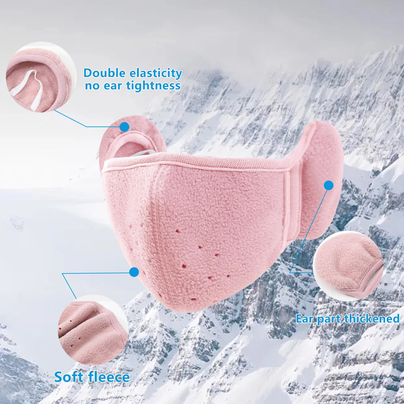 3pcs Winter Warm Masks,