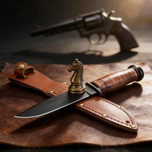 , 1095 high-carbon steel hunting knife