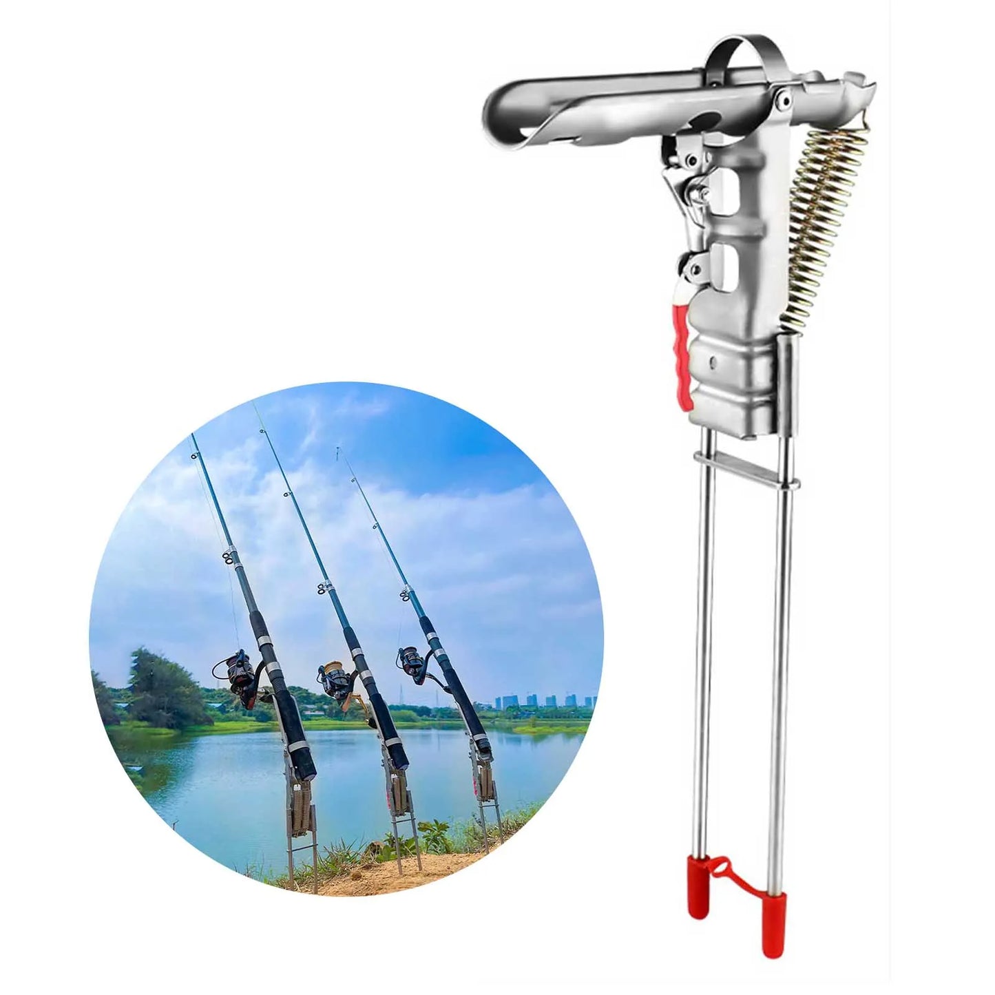 Stainless Steel Fishing Rod Stand