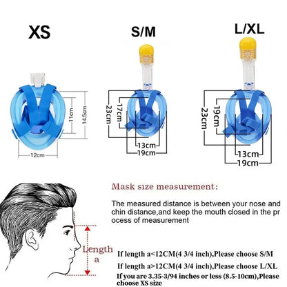 Full Face  Swimming Mask Set